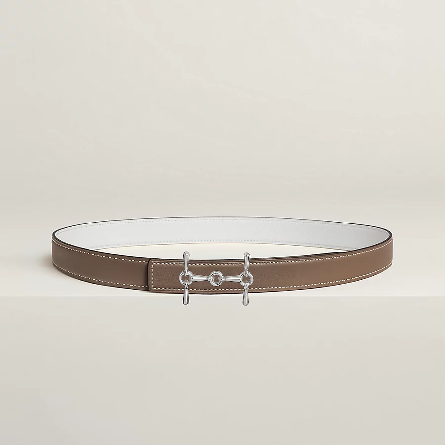 Ancre Marin belt buckle & Hermès sur Mer reversible leather strap 24 mm - Image 1